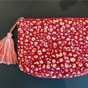 Matilda Jane Red and Pink Patterned Cosmetic Bag